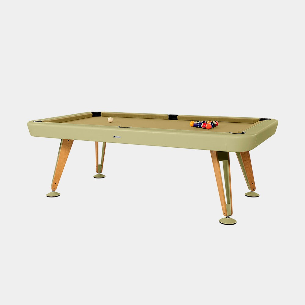 Diagonal biliárdasztal – Zöldessárga kivitelben